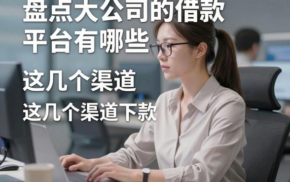 盘点大公司的借款平台有哪些，这几个渠道下款速度比较快