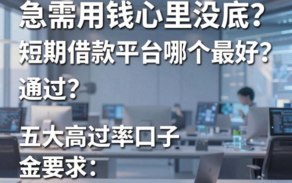 急需用钱心里没底？短期借款平台哪个最好通过？揭秘五大高通过率口子
