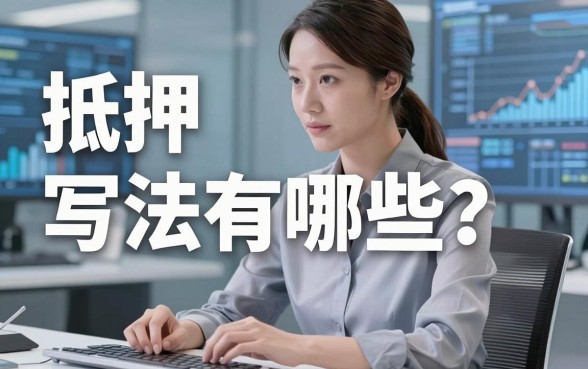 抵押借款的写法有哪些？我踩过坑才看懂这些套路