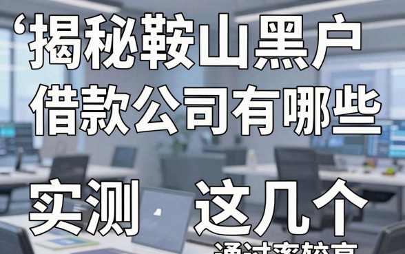 揭秘鞍山黑户借款公司有哪些,实测这几个通过率较高