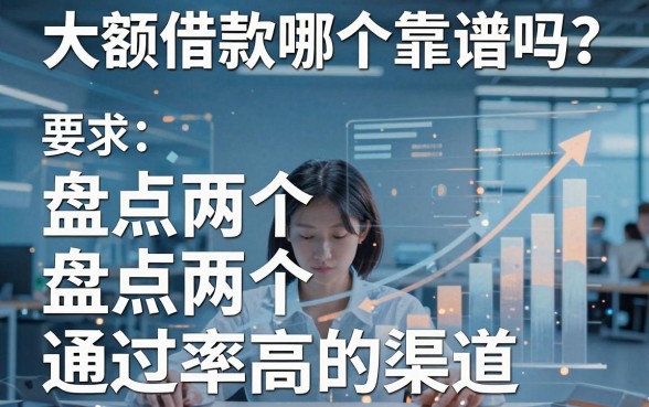 大额借款哪个靠谱吗？盘点两个通过率高的渠道