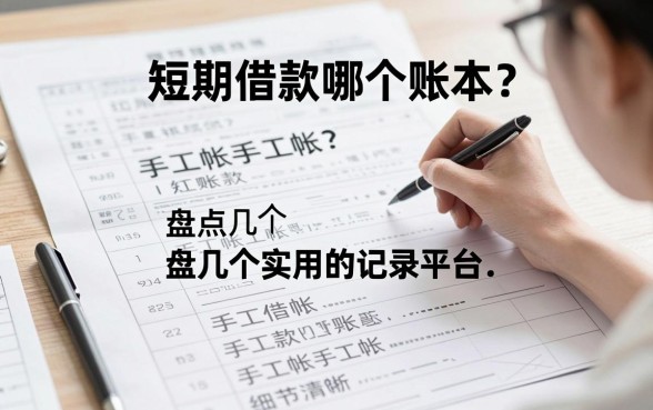 短期借款手工帐哪个账本?盘点几个实用的记录平台