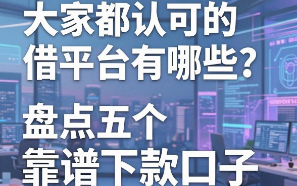 大家都认可的借款平台有哪些？盘点五个靠谱下款口子