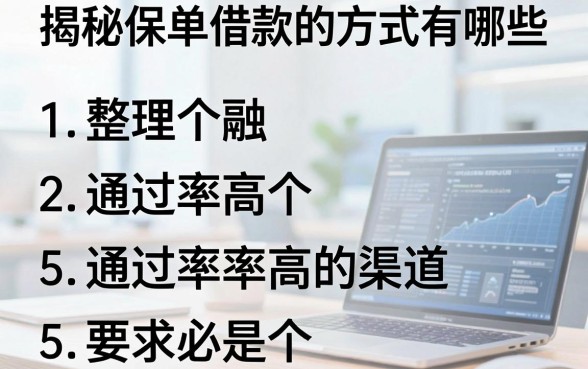 揭秘保单借款的方式有哪些,整理了5个通过率高的渠道