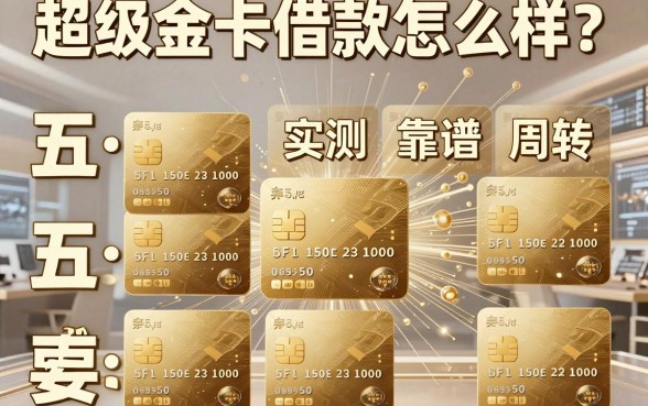 超级金卡借款怎么样？实测五个靠谱周转平台深度解析