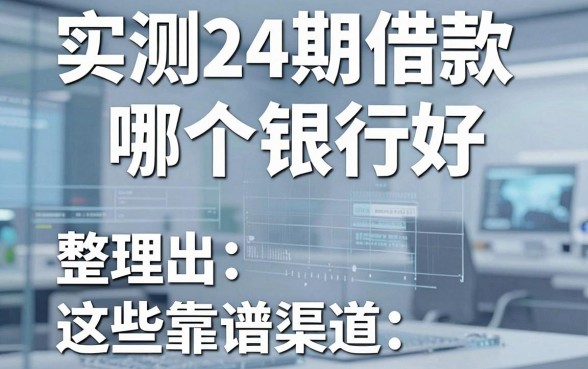 实测24期借款哪个银行好,整理出这些靠谱渠道