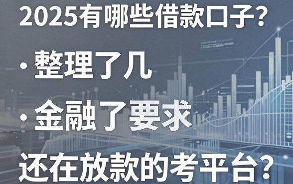 2025有哪些借款口子？整理了几个还在放款的平台