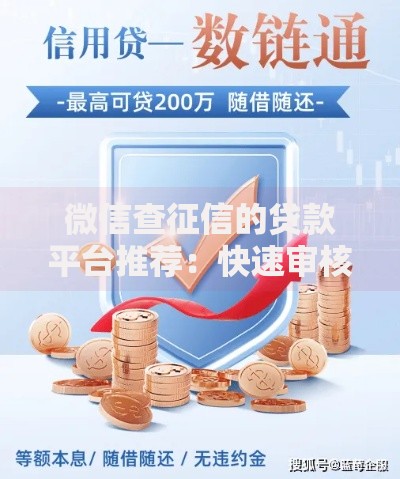 微信查征信的贷款平台推荐：快速审核、低息贷款攻略