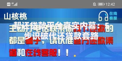 帮还贷款平台真实内幕：5步识破代还贷款套路