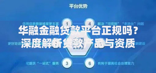华融金融贷款平台正规吗？深度解析贷款产品与资质