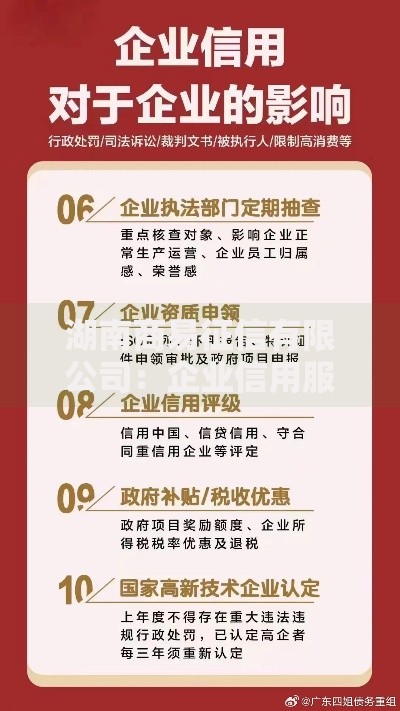 湖南商易征信有限公司:企业信用服务到底靠不靠谱? 湖南商易征信有限公司:企业信用服务到底靠不靠谱?