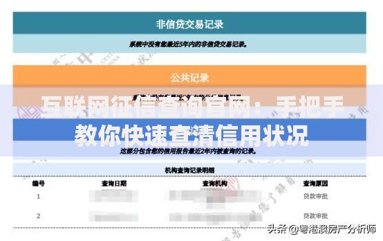 互联网征信查询官网：手把手教你快速查清信用状况