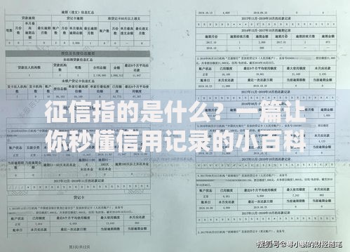 征信指的是什么？一篇让你秒懂信用记录的小百科