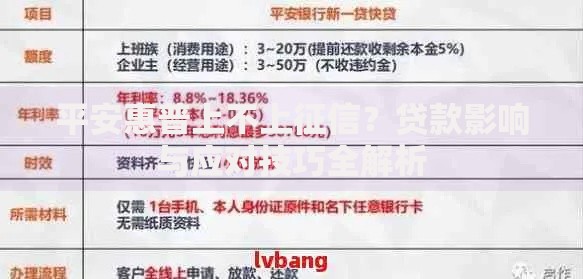 平安惠普上不上征信？贷款影响与应对技巧全解析