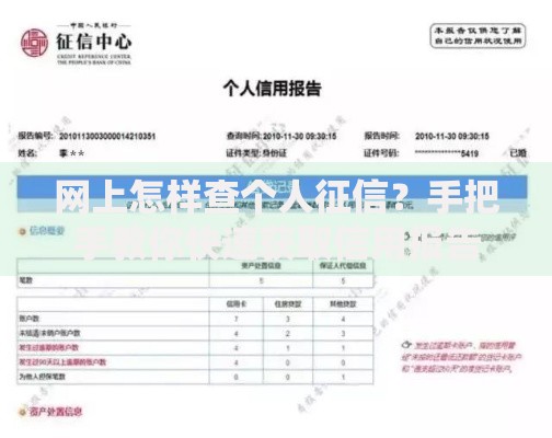 网上怎样查个人征信？手把手教你快速获取信用报告