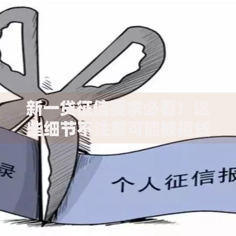 新一贷征信要求必看！这些细节不注意可能被拒贷