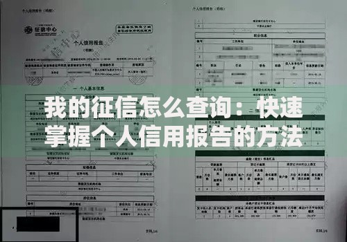 我的征信怎么查询：快速掌握个人信用报告的方法指南
