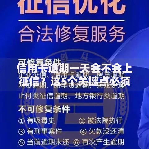 信用卡逾期一天会不会上征信？这5个关键点必须知道！