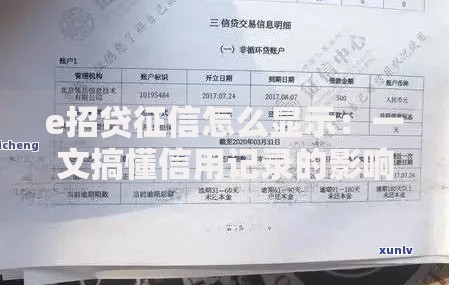 e招贷征信怎么显示：一文搞懂信用记录的影响