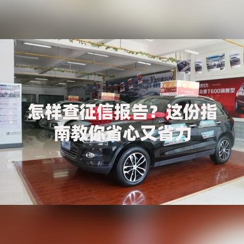 怎样查征信报告？这份指南教你省心又省力