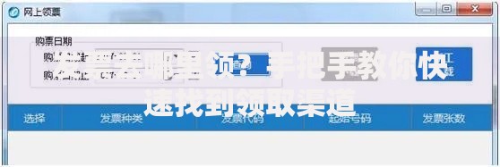 发票去哪里领？手把手教你快速找到领取渠道