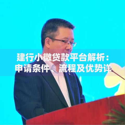 建行小微贷款平台解析：申请条件、流程及优势详解