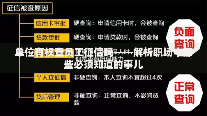 单位有权查员工征信吗——解析职场中那些必须知道的事儿