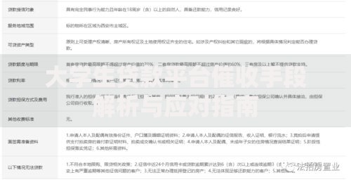 大学生贷款平台催收手段解析与应对指南