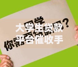 大学生贷款平台催收手段解析与应对指南