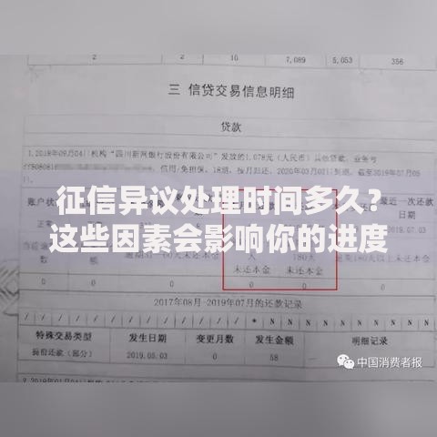 征信异议处理时间多久？这些因素会影响你的进度