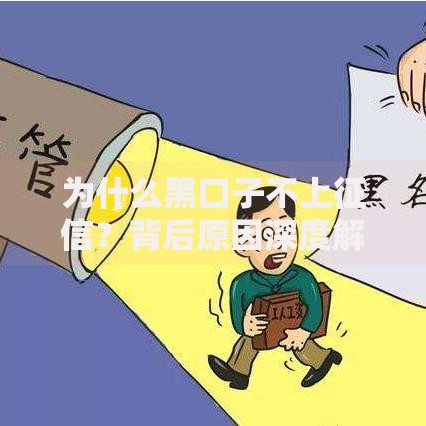 为什么黑口子不上征信？背后原因深度解析