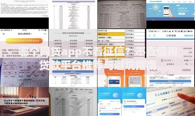 哪个网贷app不看征信？不查信用贷款平台推荐与避坑指南