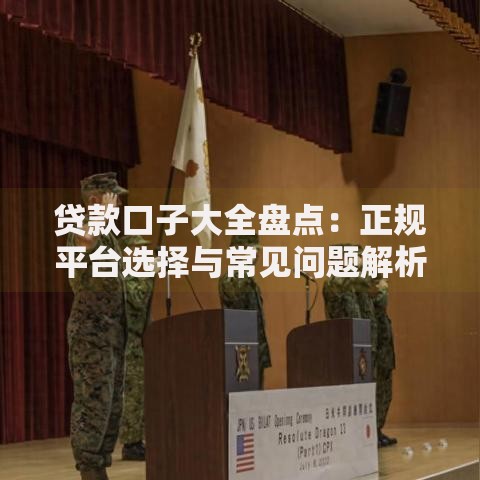 贷款口子大全盘点：正规平台选择与常见问题解析