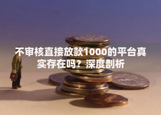 不审核直接放款1000的平台真实存在吗？深度剖析