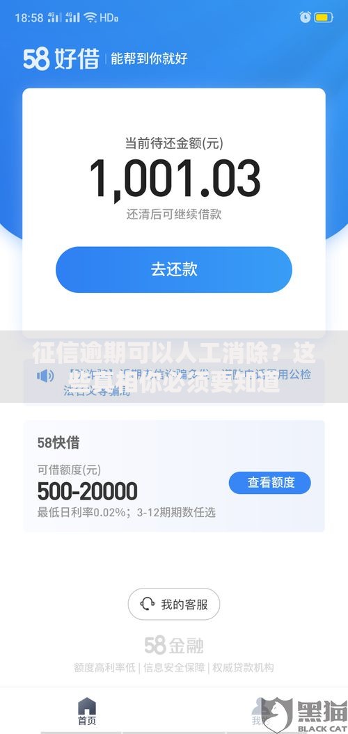 征信逾期可以人工消除？这些真相你必须要知道