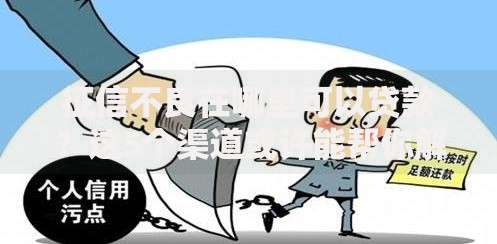 征信不良在哪里可以贷款？这5个渠道或许能帮你解围