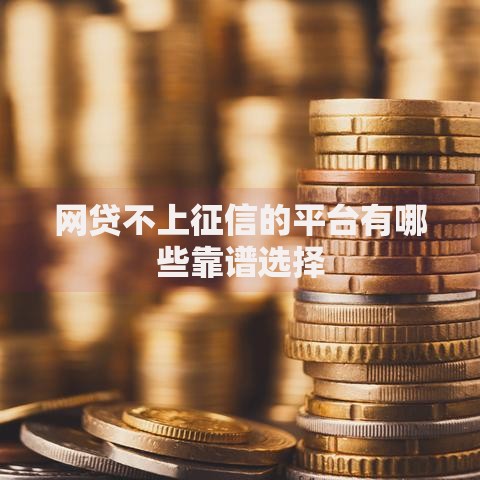网贷不上征信的平台有哪些靠谱选择