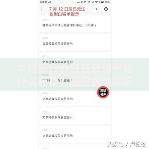 中国银行非白名单用户是什么意思？账户权限解析
