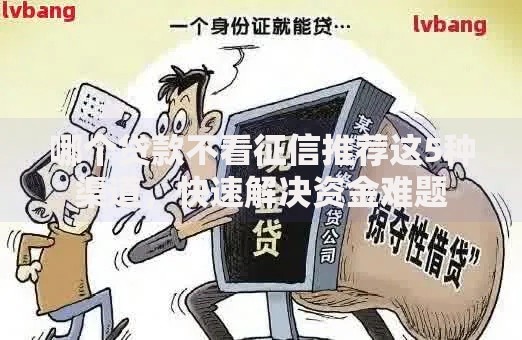 哪个贷款不看征信推荐这5种渠道，快速解决资金难题