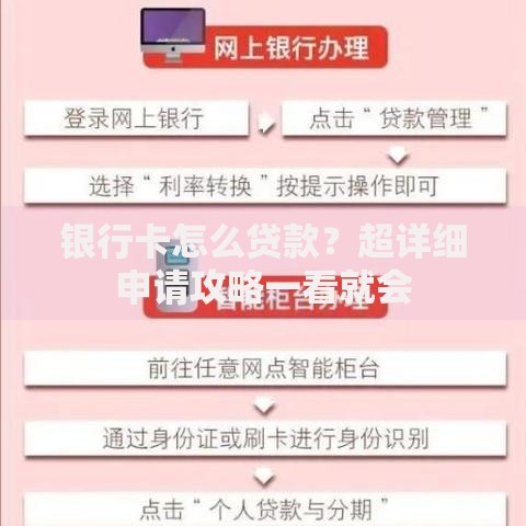 银行卡怎么贷款？超详细申请攻略一看就会