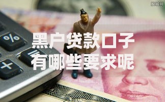 黑户贷款口子有哪些要求呢？五大核心条件深度解析