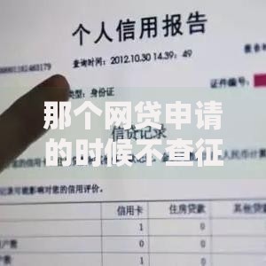 那个网贷申请的时候不查征信的那些是真的吗？深度解析网贷审核机制