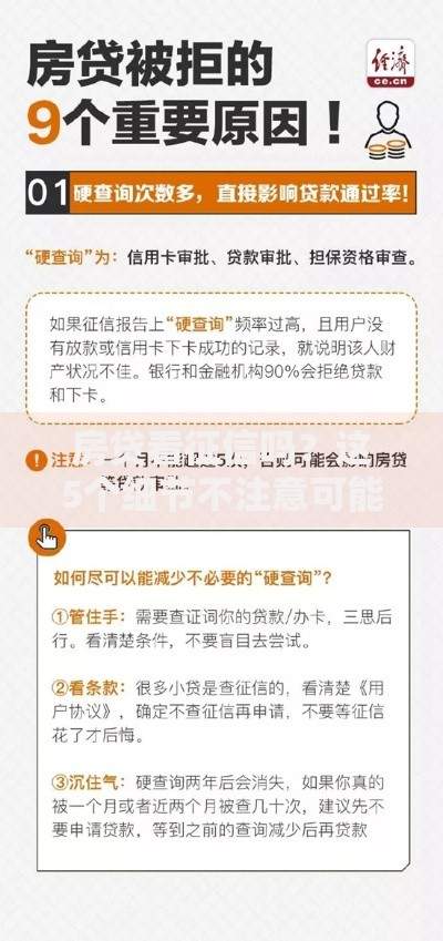 房贷看征信吗？这5个细节不注意可能被拒贷