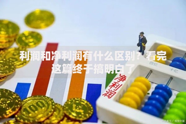 利润和净利润有什么区别？看完这篇终于搞明白了