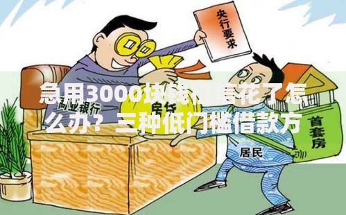 急用3000块钱征信花了怎么办？三种低门槛借款方案解析