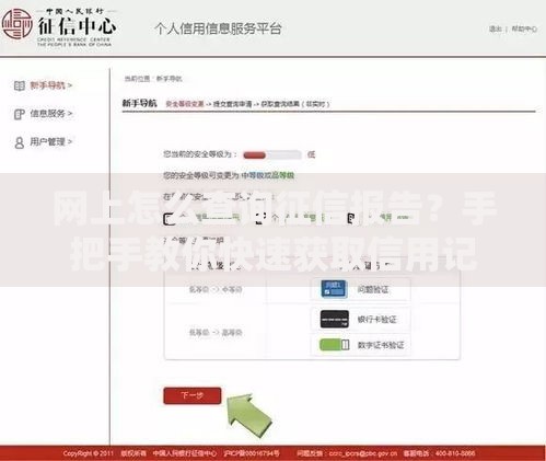 网上怎么查询征信报告？手把手教你快速获取信用记录