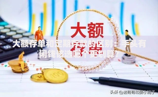 大额存单和定期存款的区别：手头有闲钱该选哪个更划算？