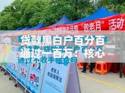 贷款黑白户百分百通过一百万:核心条件与操作全解析 贷款黑白户百分百通过一百万:核心条件与操作全解析