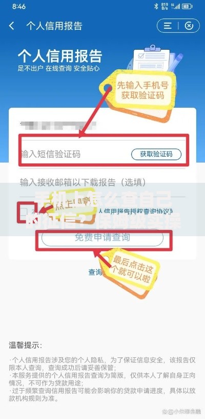 手机上怎么查自己的征信？保姆级实操教程分享