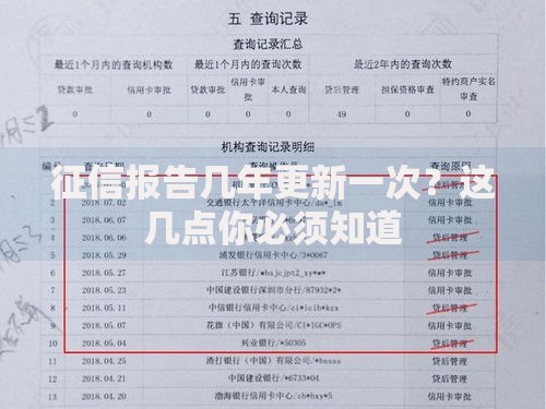 征信报告几年更新一次？这几点你必须知道